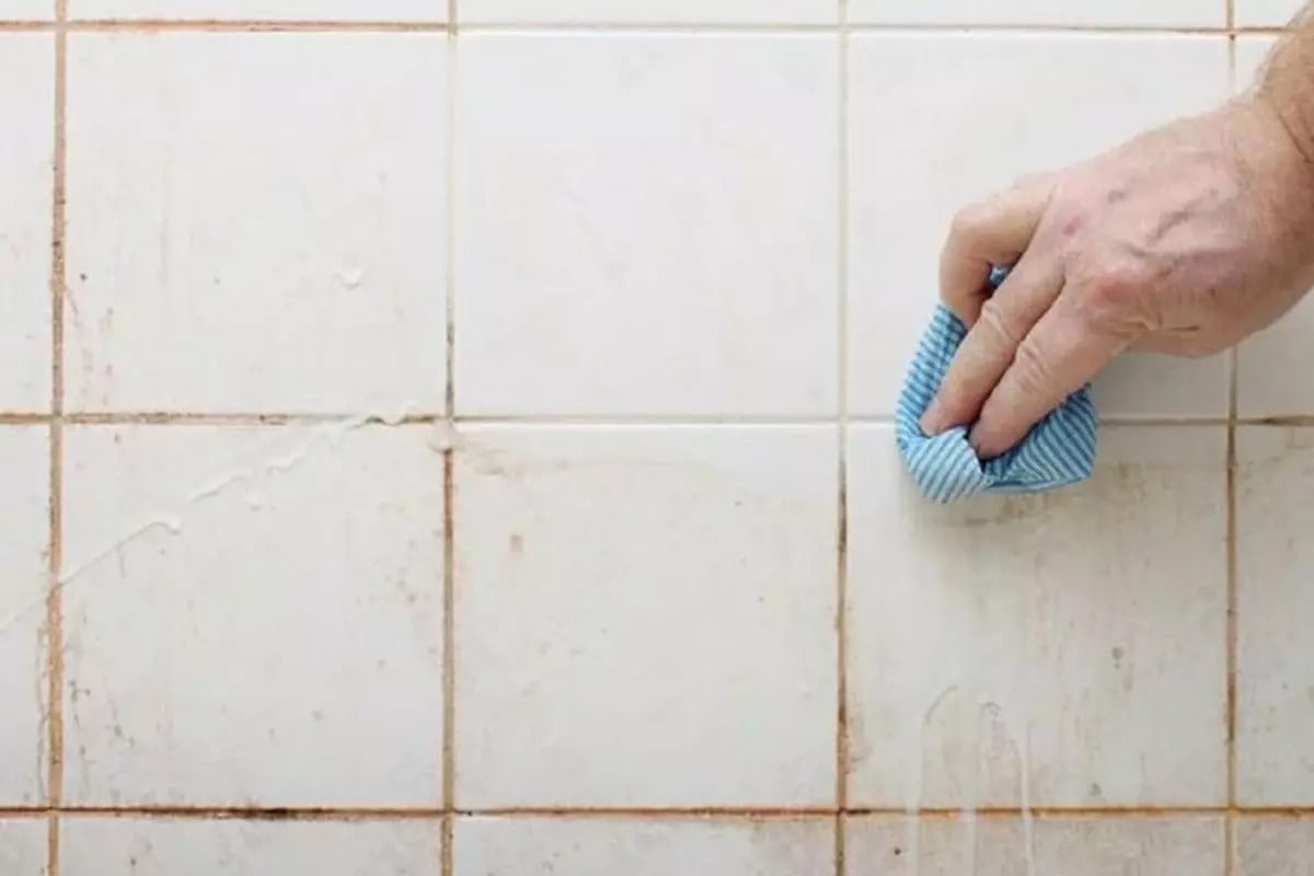 پاک‌ کردن کپک از روی دیوار حمام